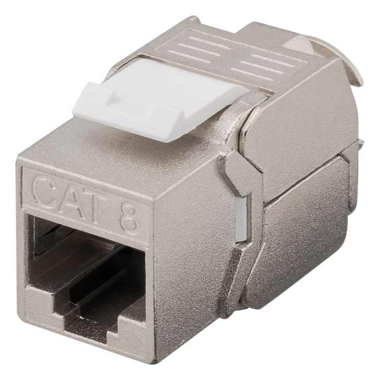 C8-KS-MT Cat 8 keystone - Afgeschermd - GHMT gecertificeerd - Metaal