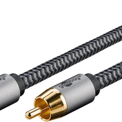 Goobay Plus RCA kabel - 3 meter - RCA male naar RCA male - 100% koper
