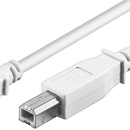 USB A naar USB B kabel - USB 2.0 - 1.8 meter - Wit