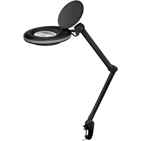 LED-Loeplamp met Tafelklem – Kristalglazen Lens – 8 W – 1,75x Vergroting – Zwart