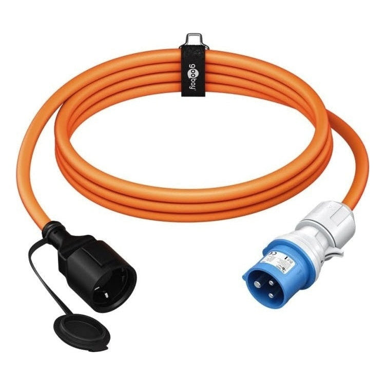 CEE-SCH-1.5 1.5 meter CEE camping stroomkabel naar Schuko - IP44 waterdicht - 3 x 2.5 mm² koperen kern