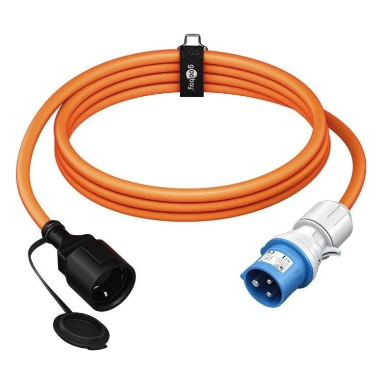 CEE-SCH-5 5 meter CEE camping stroomkabel naar Schuko - IP44 waterdicht - 3 x 2.5 mm² koperen kern