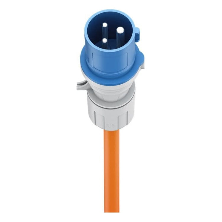 CEE-SP-SCH-1.5 1.5 meter CEE camping stroomkabel - Met extra stopcontact - IP44 waterdicht - 3 x 2.5 mm² koperen kern