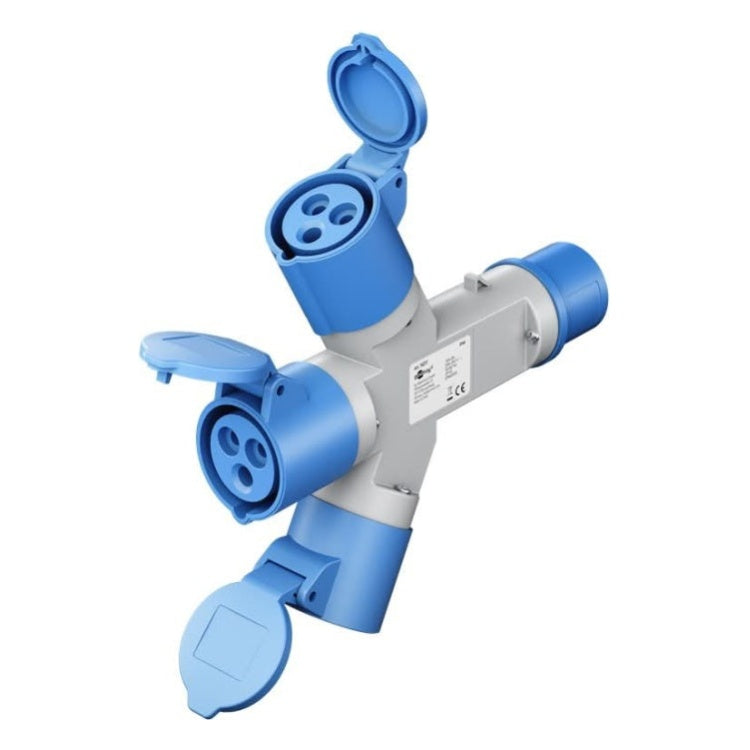 CEE-SP3 3-weg CEE camping stroomverdeler - IP44 waterdicht - Tot 16A
