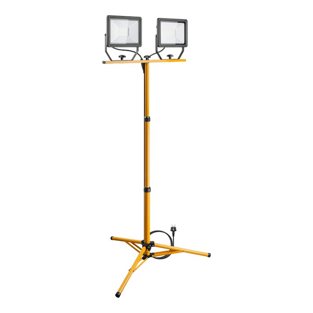 Led werklamp op statief - 2 x 50 watt - met 2.5m kabel