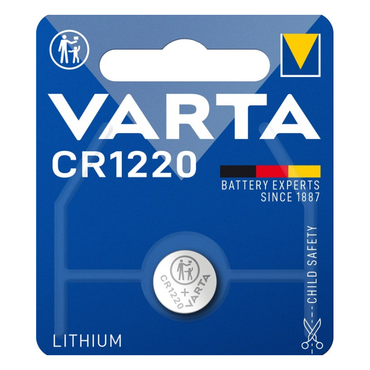 CR1220-VRT-1 Varta  CR1220 (6220) Batterij - 3 Volt -  1 stuk