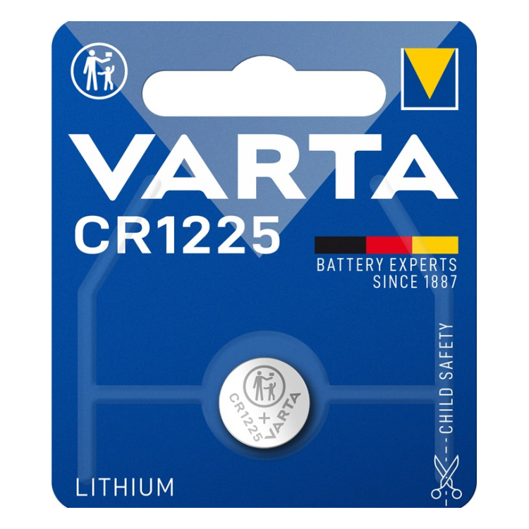 CR1225-VRT-1 Varta  CR1225 (6225) Batterij - 3 Volt -  1 stuk