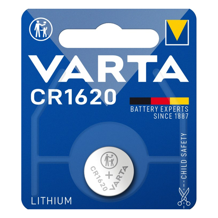 CR1620-VRT-1 Varta  CR1620 (6620) Batterij - 3 Volt -  1 stuk