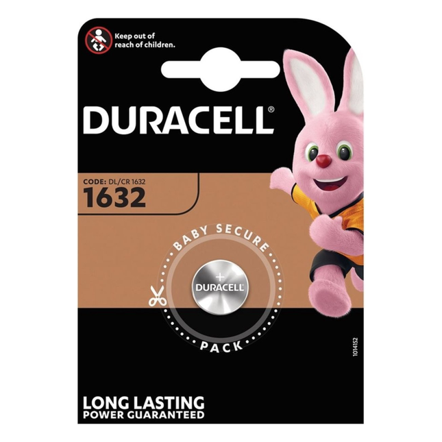 CR1632-DRC-1 Duracell  CR1632 Batterij - 3 Volt -  1 stuk