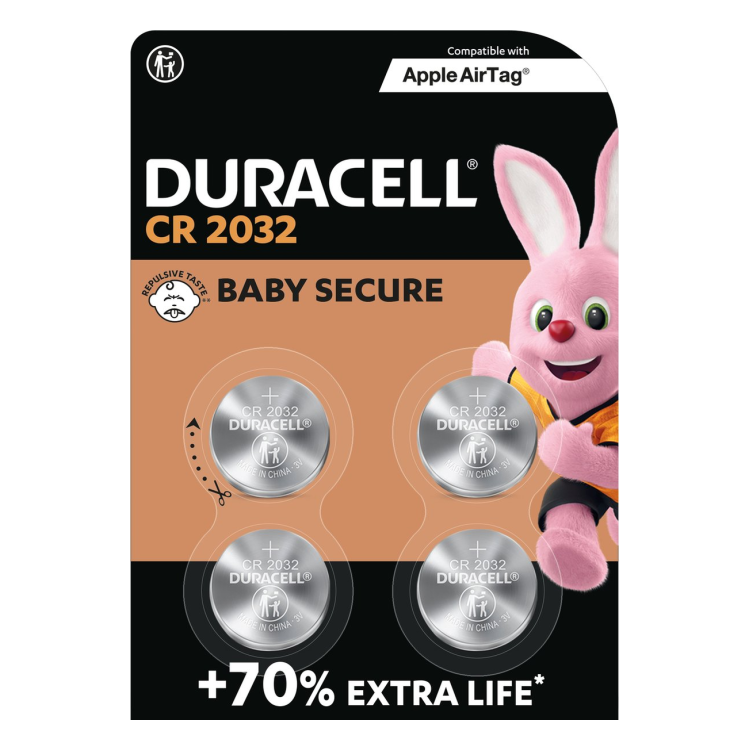 CR2032-DRC-4 Duracell Knoopcel batterijen CR2032 -  4 stuks