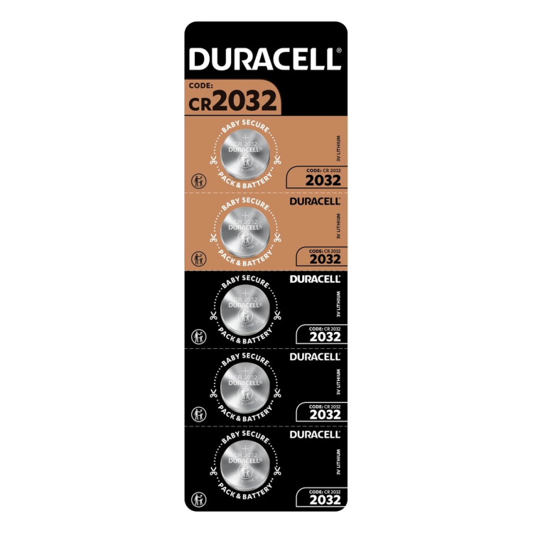 CR2032-DRC-5 Duracell Knoopcel batterijen CR2032 -  5 stuks