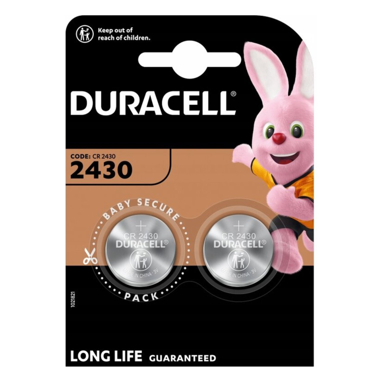 CR2430-DRC-2 Duracell CR2430 Batterijen - 3 Volt  -  2 stuks