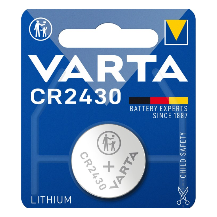 CR2430-VRT-1 Varta CR2430 (6430) Batterij - 3 Volt  -  1 stuk