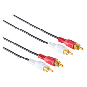 CS2-2.5-GP Tulp composiet audiokabel - RCA male naar RCA male - Cinch kabel - Gold-plated - 2,5 meter