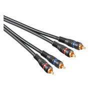CS2-DS-1.5 Premium RCA audiokabel - 1,5 meter - 100% koper - Dubbel afgeschermd - RCA -> RCA