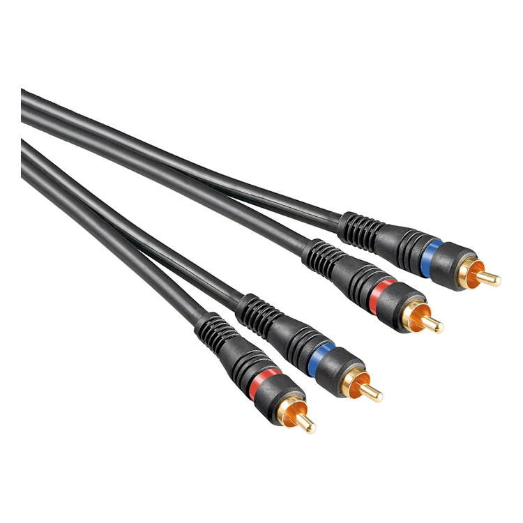 CS2-DS-1.5 Premium RCA audiokabel - 1,5 meter - 100% koper - Dubbel afgeschermd - RCA -> RCA