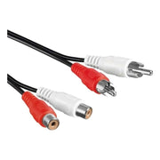 CS2-V-5 Tulp composiet audiokabel - RCA male naar RCA female- Cinch verlengkabel - 5 meter