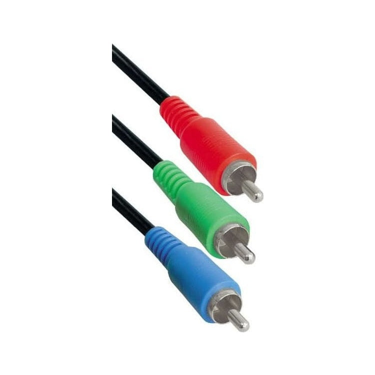 CS3-RGB-5 Tulp component RGB videokabel - 5 meter  - RCA male naar RCA male - Cinch kabel