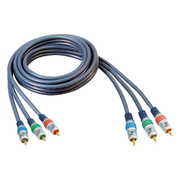 CS3-RGB-PR-10 Gold-plated - Premium tulp component RGB videokabel - 10 meter  - RCA male naar RCA male - Cinch kabel