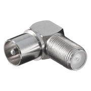 CW-CX-F-90 Coax adapter - Coax (m) naar F connector (v) - Haaks