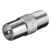 CW-F-CX-KF Coax adapter - Coax (m) naar F connector (v)
