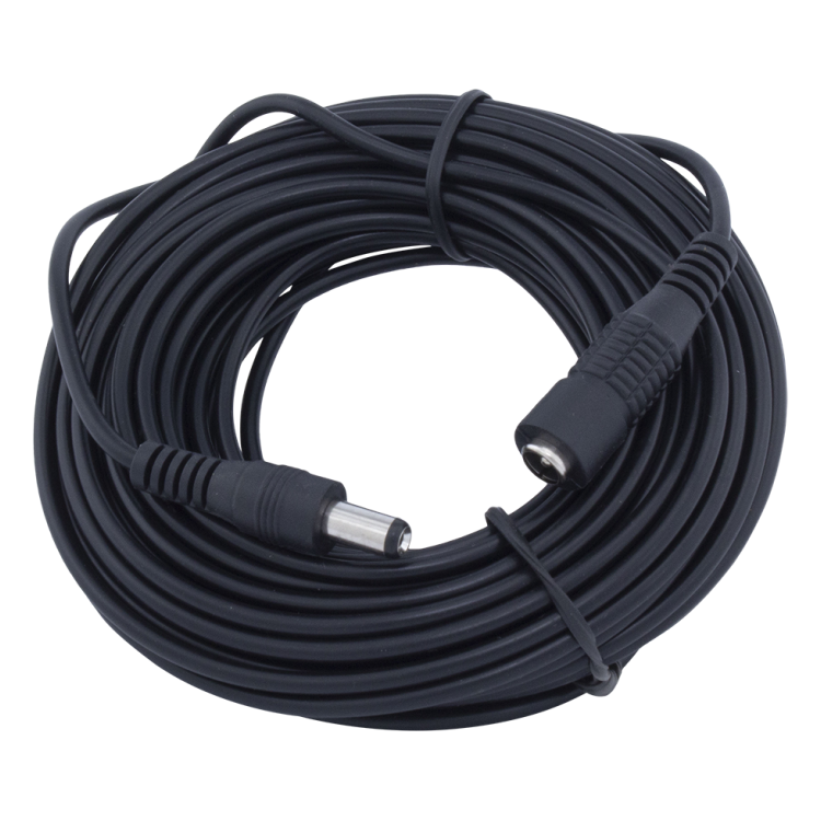 CW-KV10 10 meter DC verlengkabel - DC (m) naar DC (v) - 5.5 x 2.1 mm - Zwart - Huismerk