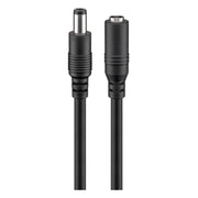 CW-KV5-2.5 5 meter DC verlengkabel - DC (m) naar DC (v) - 5.5 x 2.5 mm - Zwart
