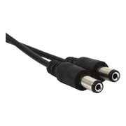 CW-SP12 DC splitter - 1x female naar 2x male - Zwart