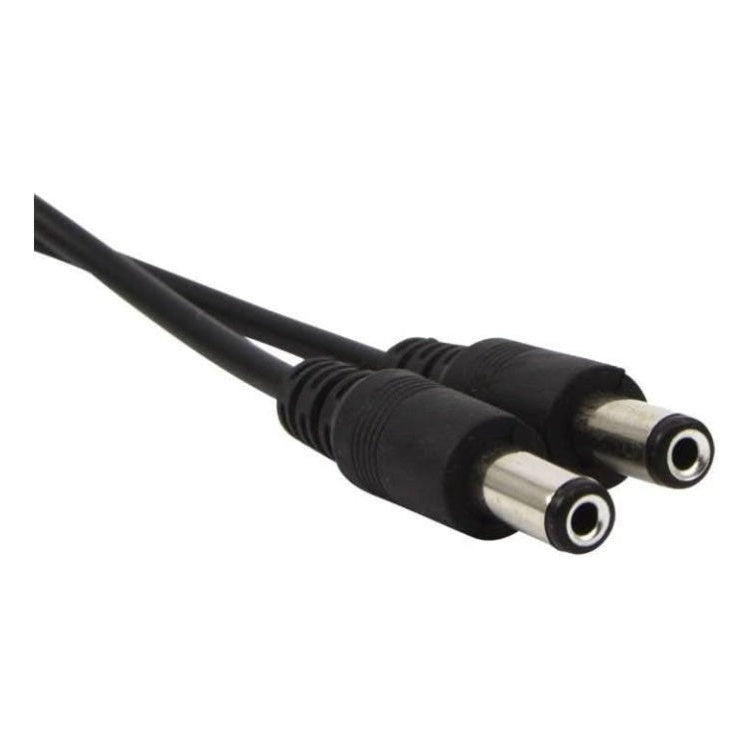 CW-SP12 DC splitter - 1x female naar 2x male - Zwart