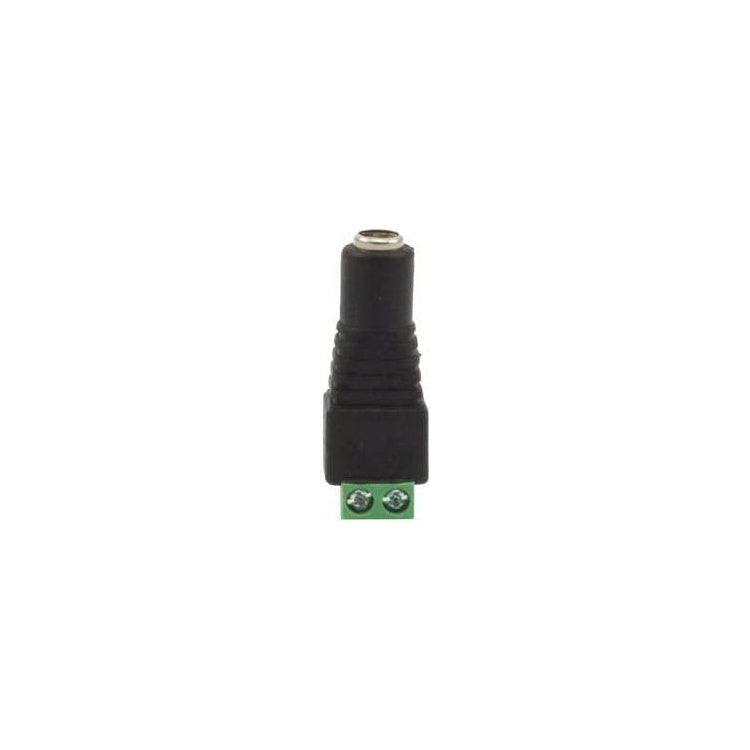 CW-SVF Aansluitblok 2-pins naar DC Vrouwelijk Adapter - 5,50 x 2,10 mm - Met Schroefbevestiging