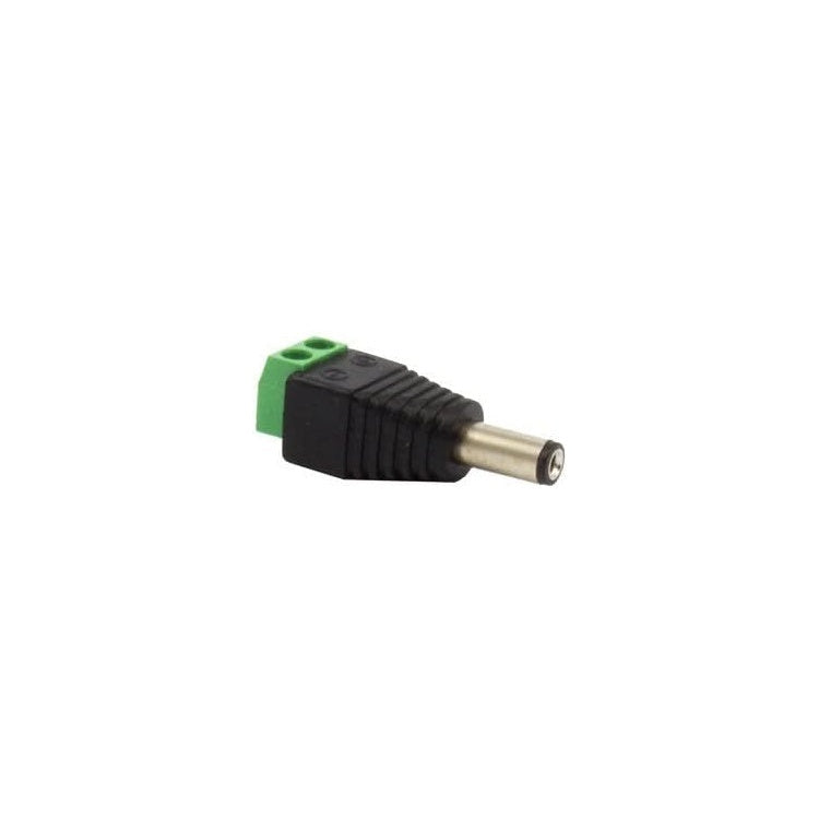 CW-SVM Adapter - Terminal Block 2-pin naar DC Male (5,50 x 2,10 mm) - Zwart/Groen