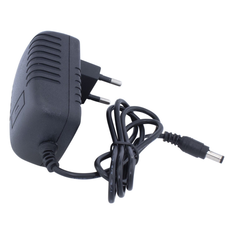 CW-V2A 12 volt voeding - 2000 mA - Eurostekker - Zwart