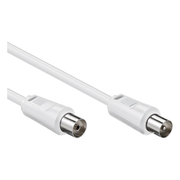 CX-10-W Coaxkabel - 10 meter - Coax (IEC) mannelijk naar vrouwelijk - Wit