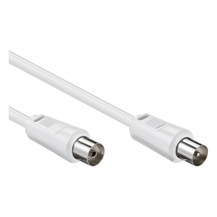 CX-20-W Coaxkabel - 20 meter - Coax (IEC) mannelijk naar vrouwelijk - Wit