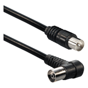 CX-H-3.5-ZW 3.5 meter - Coax (IEC) mannelijk naar vrouwelijk - 1 x haaks