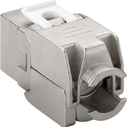 Cat 6a keystone - Afgeschermd - Tot 9 mm diameter - Slimline - Metaal