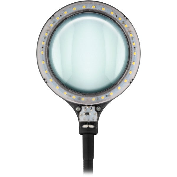 LED-Loeplamp 2-in-1 met Tafelvoet en Klem – 6 W – 1,75x Vergroting – Zwart