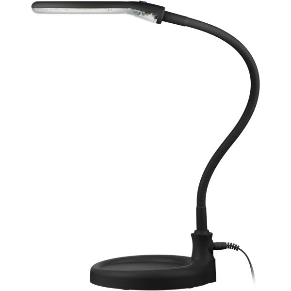 LED-Loeplamp 2-in-1 met Tafelvoet en Klem – 6 W – 1,75x Vergroting – Zwart