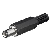 DC-5.5-2.1-m-SDL-9mm DC connector - 5,5 mm x 2,1 mm - Zwart - soldeerbaar