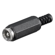 DC-5.5-2.5-f-SDL DC connector - 5,5 mm x 2,5 mm - Zwart - soldeerbaar