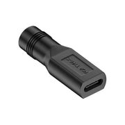 DCA-5.5x2.1-USB-Cf DC-voedingsadapter 5,5 × 2,1 mm female naar USB-C female - Zwart