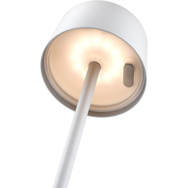 Draadloze LED-Tafellamp – 25 cm – Warm Wit – 3 Helderheidsstanden – Wit