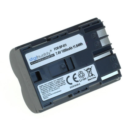 Digibuddy Accu Batterij Canon BP-511A - 1600mAh