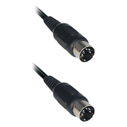 DIN-5-1.5 Din-5 pins audiokabel - 1,5 meter - Zwart