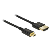 DL-HDMI-uHDMI-2.0-2 2 meter HDMI 2.0 kabel - 4K/60Hz - HDMI A naar HDMI D (micro) - DeLock - Zwart