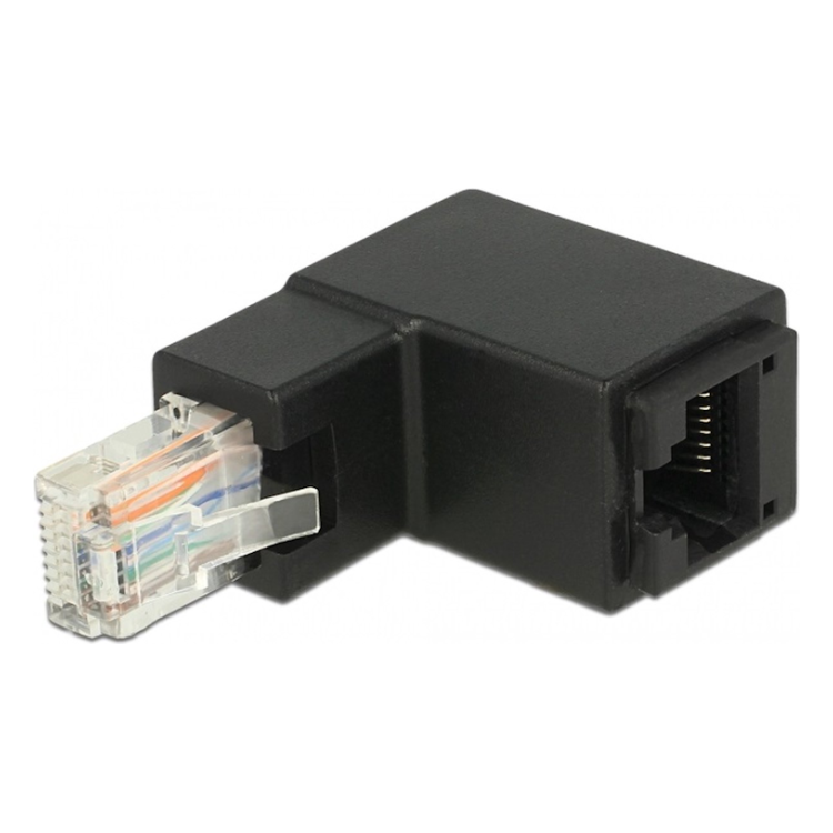 DL-RJ45-H-C6 Haakse Cat 6 stekker - Haaks naar boven