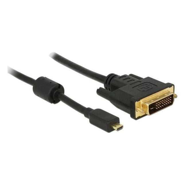 DL-uHDMI-DVI-D-1 1 meter micro HDMI 1.4 naar DVI-D Dual-Link kabel - 4K/30Hz - Zwart