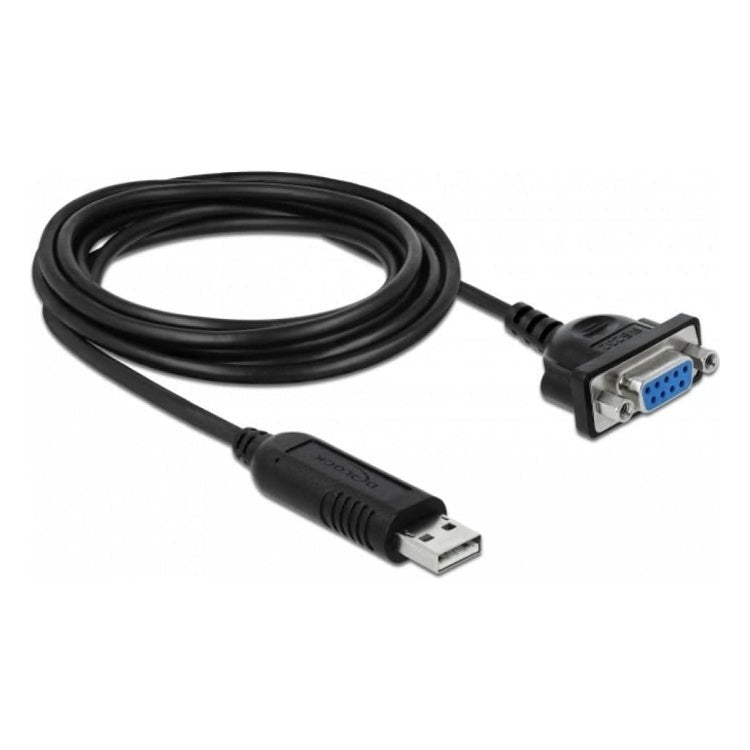 DL-USB-9P 1.8 meter USB-A naar seriële RS-232 verloopkabel met 9-pins SUB-D plug: USB 2.0