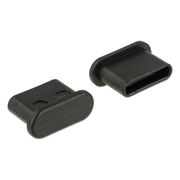 DL-USB-C-CVR10 Afsluit cover - Poortbeschermer voor USB-C female poorten - Zonder greep - 10 stuks- zwart