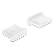 DL-USB-C-CVR10-WT Afsluit cover - Poortbeschermer voor USB-C female poorten - Zonder greep - 10 stuks